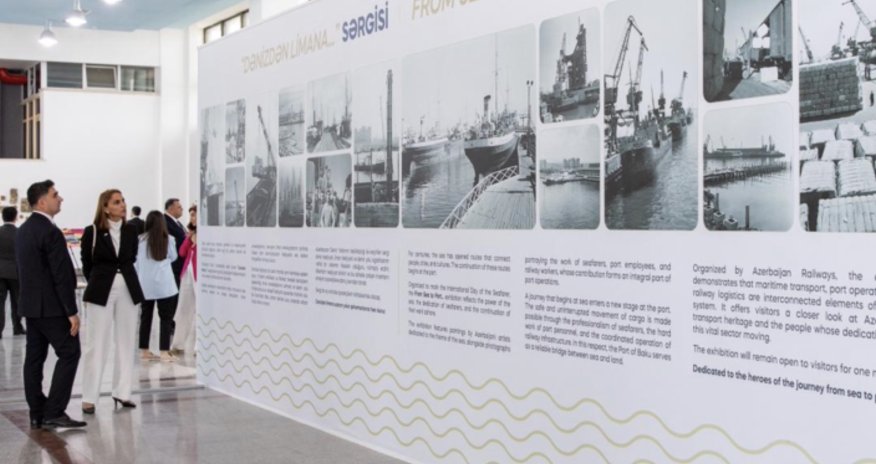 В Бакинском морском вокзале открылась выставка ко Дню моряка