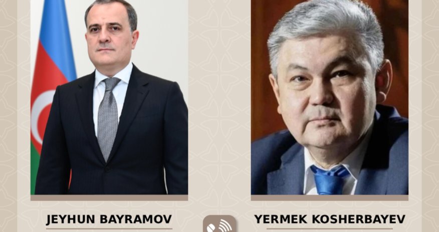Ceyhun Bayramov qazaxıstanlı həmkarı ilə strateji tərəfdaşlığı müzakirə edib