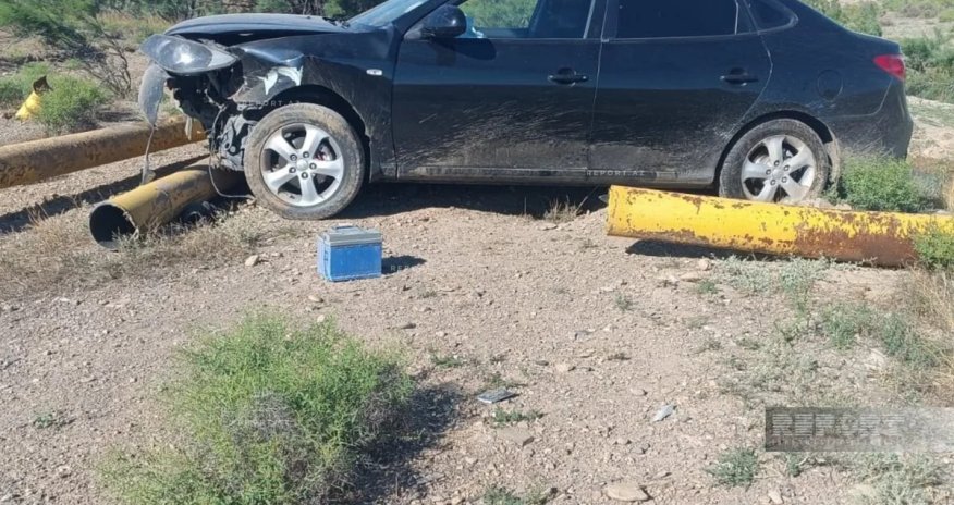 Ordubadda avtomobil qaz xəttinə çırpılıb, təchizat dayandırılıb