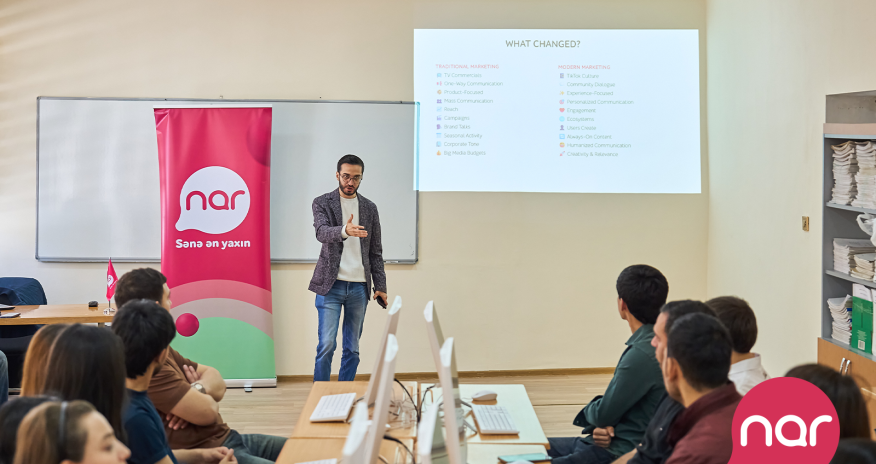 Nar organizes marketing and career training sessions for students in Ganja