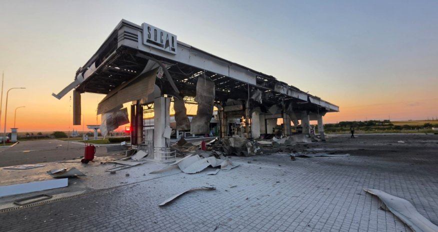 SOCAR-ın Nikolayev vilayətindəki yanacaqdoldurma məntəqəsinə dron zərbəsi endirilib