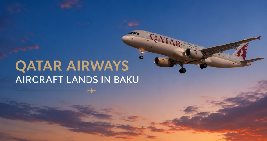 &ldquo;Qatar Airways&rdquo;in Doha-Tbilisi təyyarəsi Bakıya eniş edib