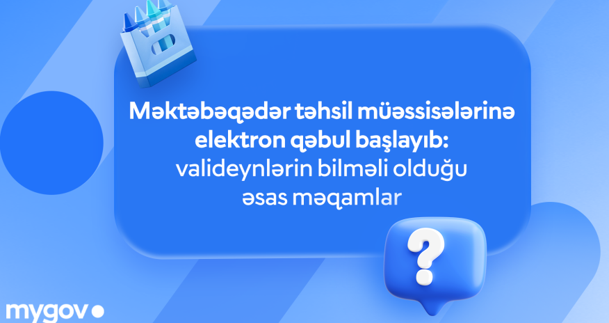 
Məktəbəqədər təhsil müəssisələrinə elektron qəbul başlayıb