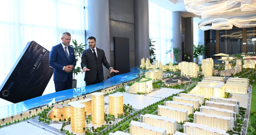 Slovakiya Prezidenti "Sea Breeze"lə tanış olub
