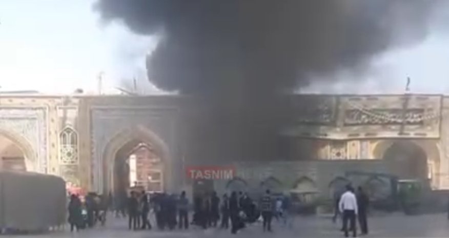 Xameneinin dəfn olunduğu məqbərədə yanğın baş verib
