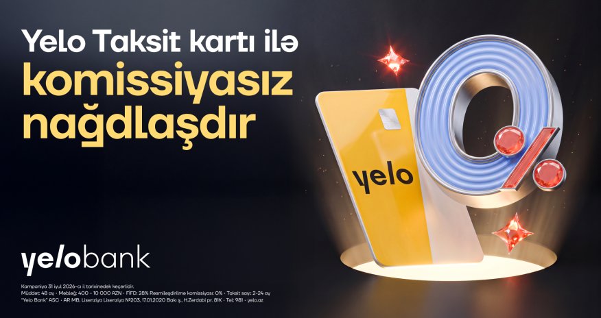 Commission-free cash withdrawal campaign on Yelo installment cards!