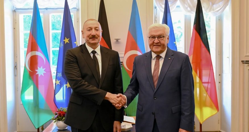 Azərbaycan və Almaniya prezidentlərinin təkbətək görüşü keçirilir