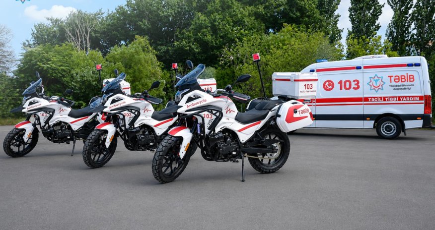 TƏBİB Bakıda motosikletlə təcili tibbi yardım xidmətinə başlayıb