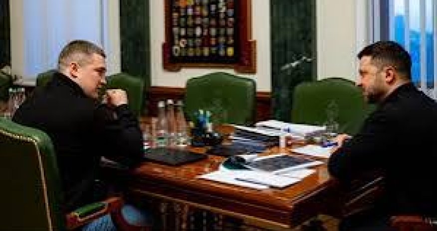 На фоне протестов Зеленский встретился с уволенным Михаилом Федоровым
