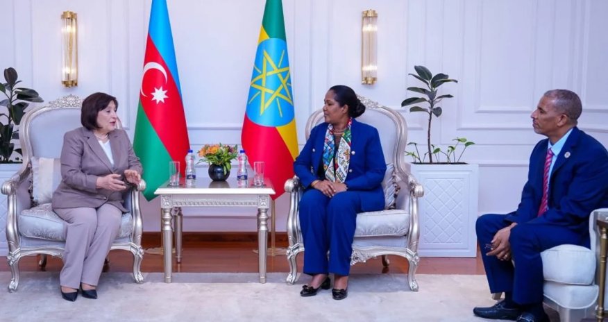 Sahibə Qafarova Efiopiyaya gedib