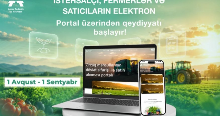 Azərbaycanda dövlət sifarişləri üçün ərzaq məhsulları üzrə təklif qəbulu başlayır