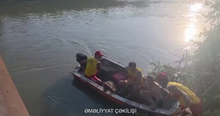 Ağcabədidə su kanalına yıxılan şəxs xilas edilib