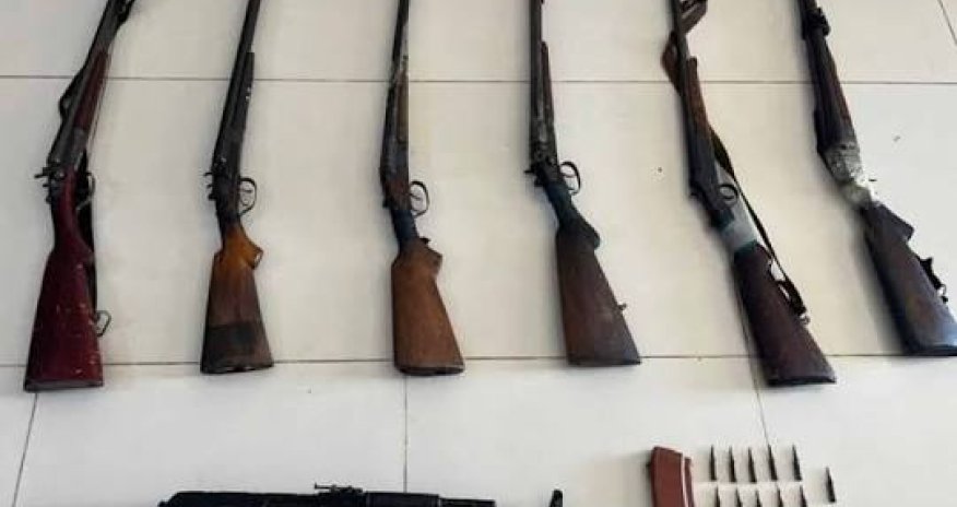 DİN: iki gündə 4 avtomat və 3 tüfəng aşkarlanaraq götürülüb