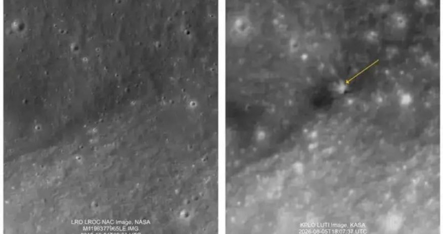 Cənubi Koreya Ayda SpaceX raketinin toqquşma yerinin fotolarını yayımlayıb
