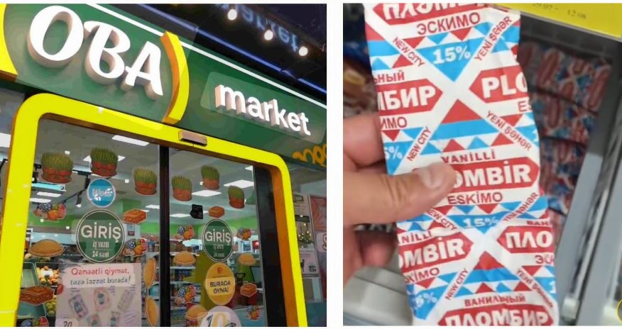 "OBA" marketdə istifadəyə yararsız dondurmalar satıldığı iddia edilir - Qida ekspertindən açıqlama