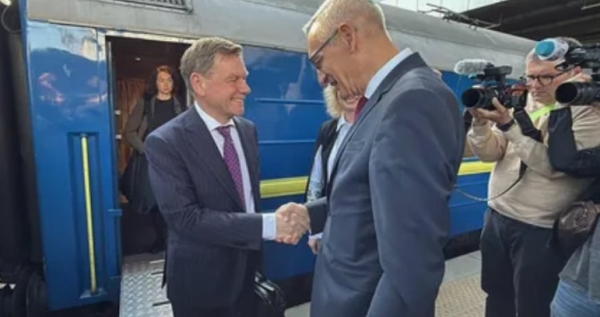 Almaniya XİN başçısı Kiyevdə səfərdədir