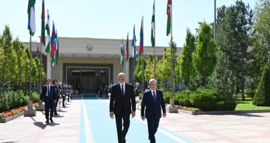 Daşkənddə Prezident İlham Əliyevin rəsmi qarşılanma mərasimi olub - Yenilənib