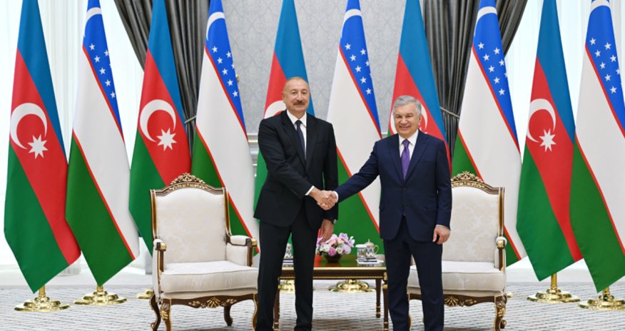 Daşkənddə Azərbaycan və Özbəkistan Prezidentlərinin təkbətək görüşü olub