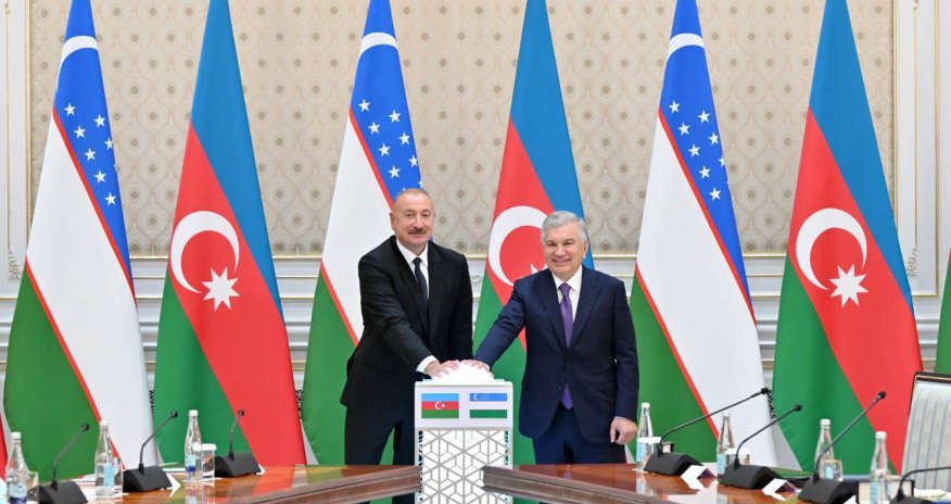 Azərbaycan və Özbəkistan prezidentlərinin iştirakı ilə&ldquo;ABB Davr&rdquo; Bank layihəsinin açılışı oldu!