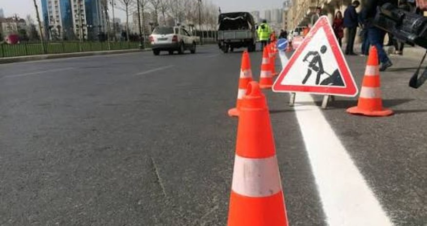 Bakının Rövşən Əliyev küçəsinin bir hissəsində nəqliyyatın hərəkəti məhdudlaşdırılacaq