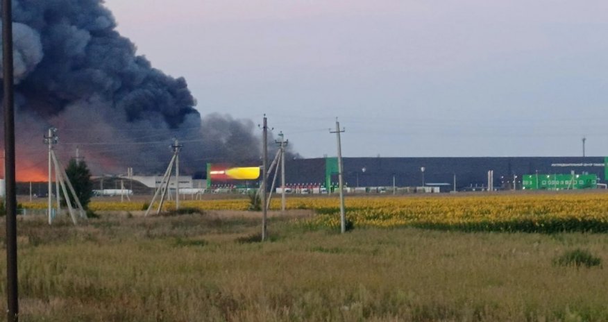 Ukrainian drones strike major Lukoil refinery and massive Wildberries logistics hub
