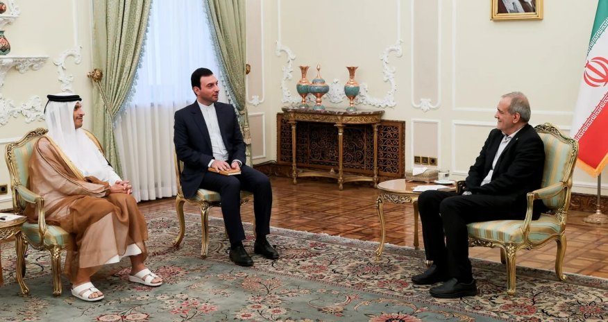 Премьер-министр Катара встретился с Масудом Пезешкианом