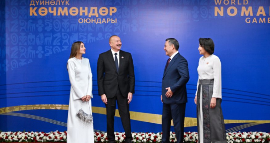 На страницах президента Азербайджана в соцсетях опубликован видеоролик о визите в Кыргызстан