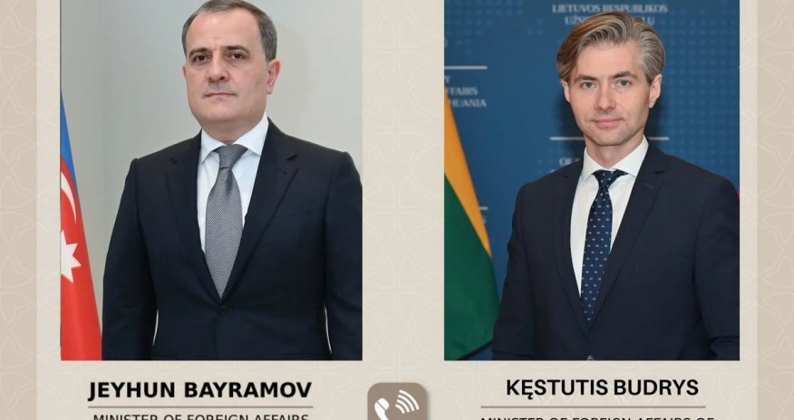 Bayramov litvalı həmkarı ilə regiondakı cari vəziyyəti və sülh prosesini müzakirə edib