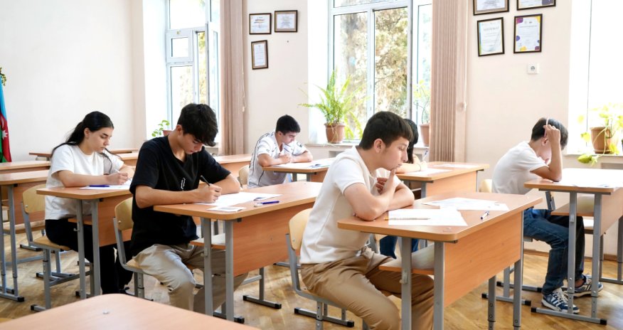 Cari ilin buraxılış imtahanlarında üzrlü səbəbdən iştirak edə bilməyənlər üçün əlavə imtahan keçirilib