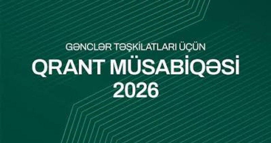 Gənclər təşkilatları üçün 100 min manatadək birgə qrant müsabiqəsi elan edilib