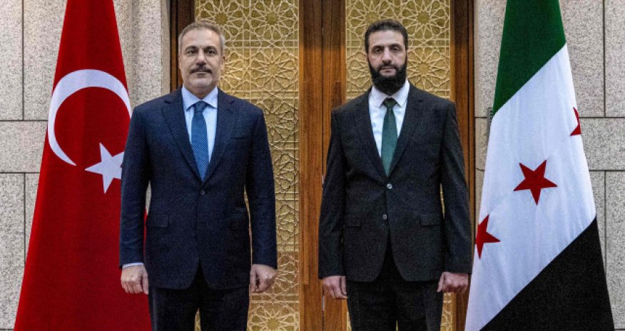 Əhməd Əl Şaraa Hakan Fidanı qəbul edib
