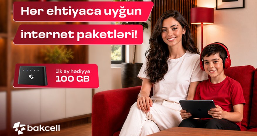 Купите Wi-Fi-модем от Bakcell и получите первую абонентскую плату в подарок