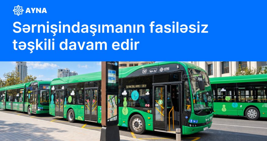 Ekspres avtobuslarla bir gündə 127 mindən çox sərnişin daşınıb