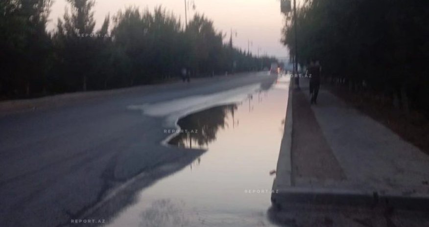 Cəlilabadda içməli su xəttində qəza baş verib - Yenilənib