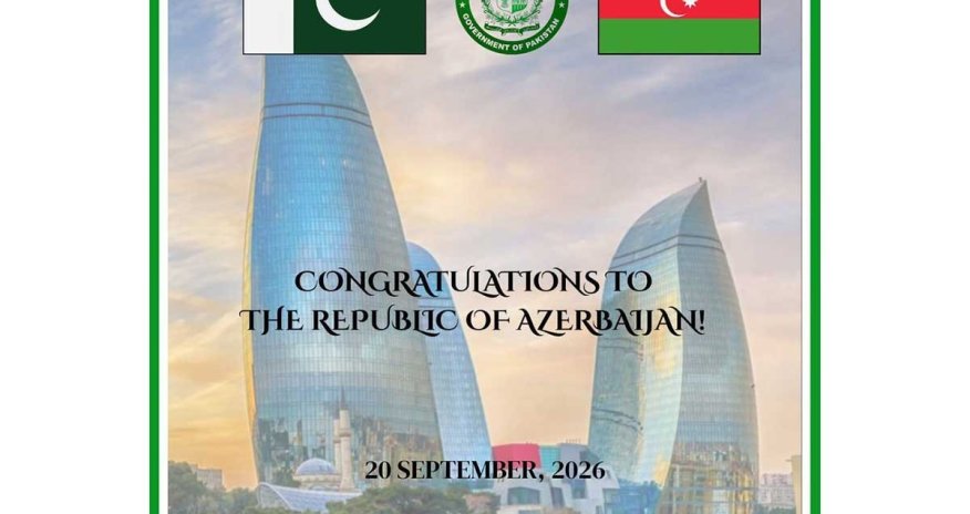 Pakistan XİN Azərbaycanın Dövlət Suverenliyi Gününü təbrik edib