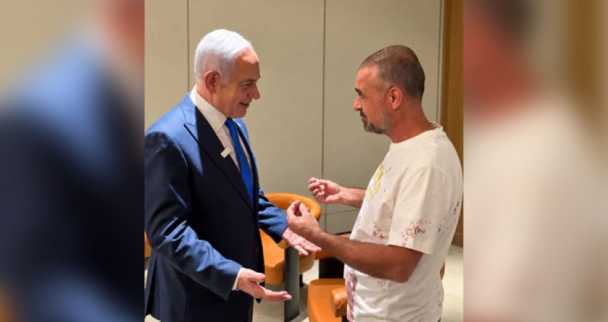 Netanyahu &ldquo;Flydubai&rdquo; təyyarəsində hücum edəni zərərsizləşdirən sərnişinlə görüşüb
