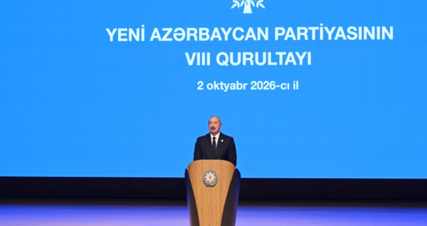 İlham Əliyevin sosial media hesablarında YAP-ın VIII Qurultayındakı çıxışı ilə bağlı videoçarx paylaşılıb