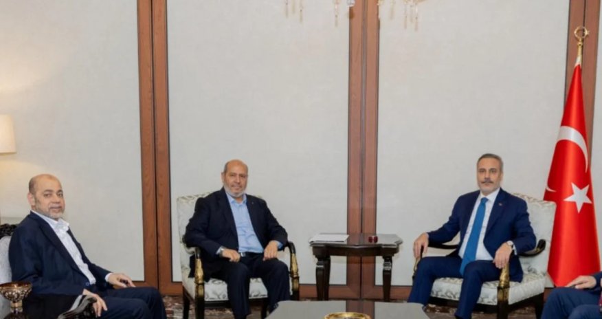 Hakan Fidan HƏMAS nümayəndə heyəti ilə görüşüb