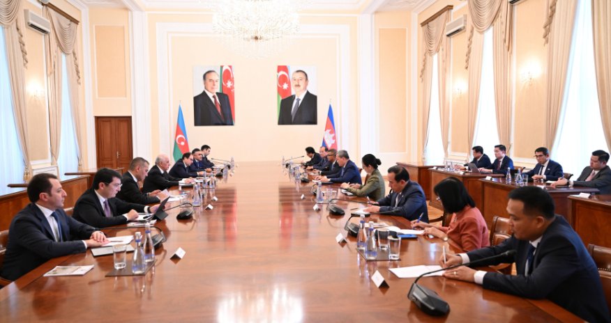 Əli Əsədov Kambocalı həmkarı ilə əməkdaşlıq məsələlərini müzakirə edib