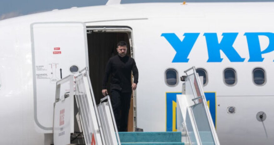 Zelenski Brüsselə gedib