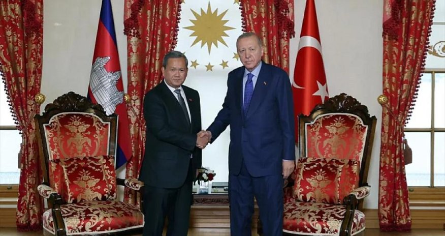 Ərdoğan Kambocanın Baş naziri ilə görüşüb