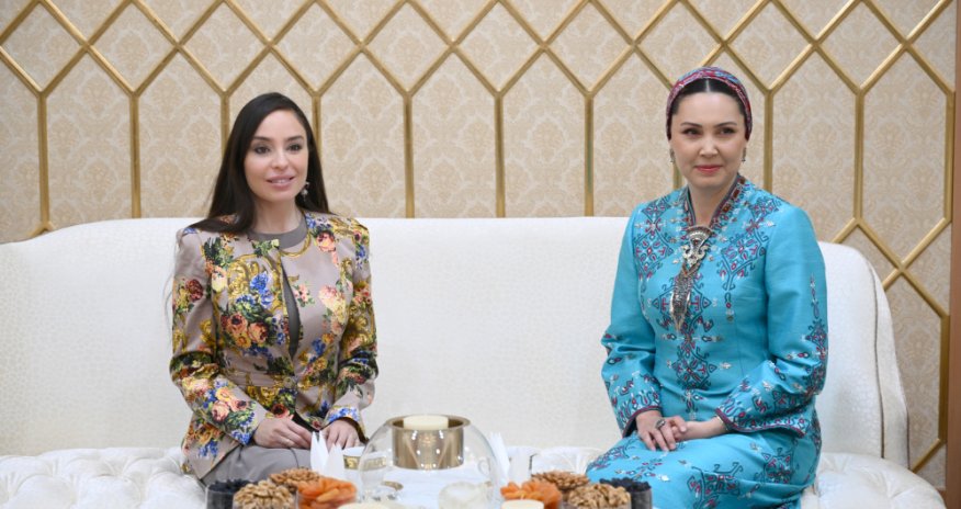 Leyla Əliyeva Türkmənistanda səfərdədir