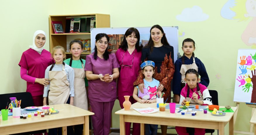 Лейла Алиева ознакомилась в Самарканде с деятельностью центров для детей, нуждающихся в особой заботе