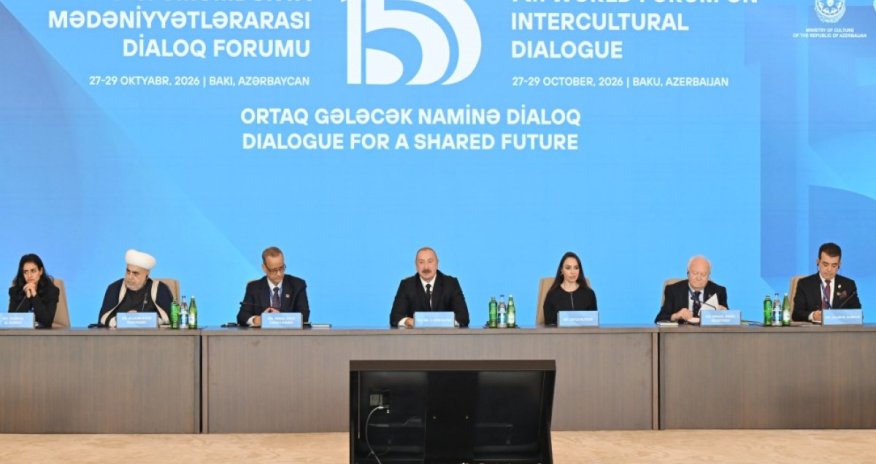 
Prezident İlham Əliyev VII Ümumdünya Mədəniyyətlərarası Dialoq Forumunun açılışında çıxış edib
