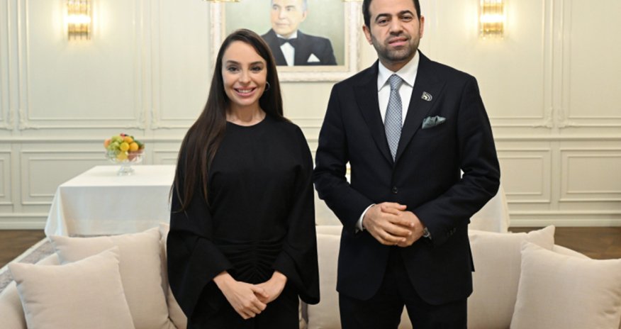 Leyla Əliyeva Müsəlman Ağsaqqalları Şurasının Baş katibi ilə görüşüb
