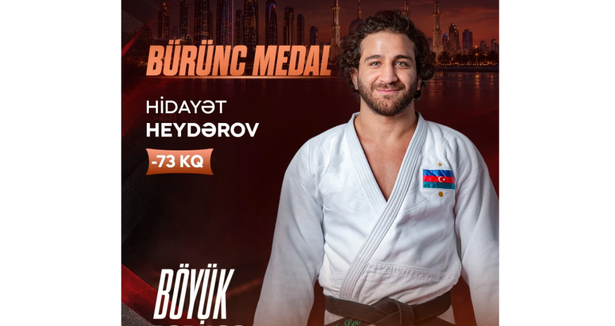 Hidayət Heydərov Əbu-Dabidə bürünc medal qazanıb