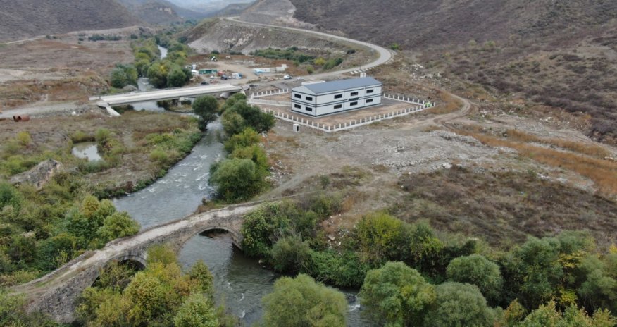 Qubadlıda ilk su elektrik stansiyası tikilir - Video